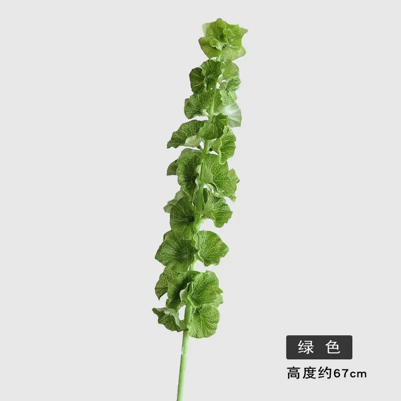 Set of 5 artificial elephant ear leaves for decoration and arrangements