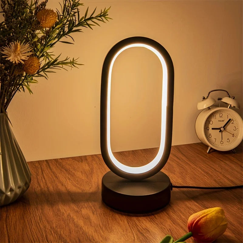 U-shaped LED table lamp for decorative lighting
