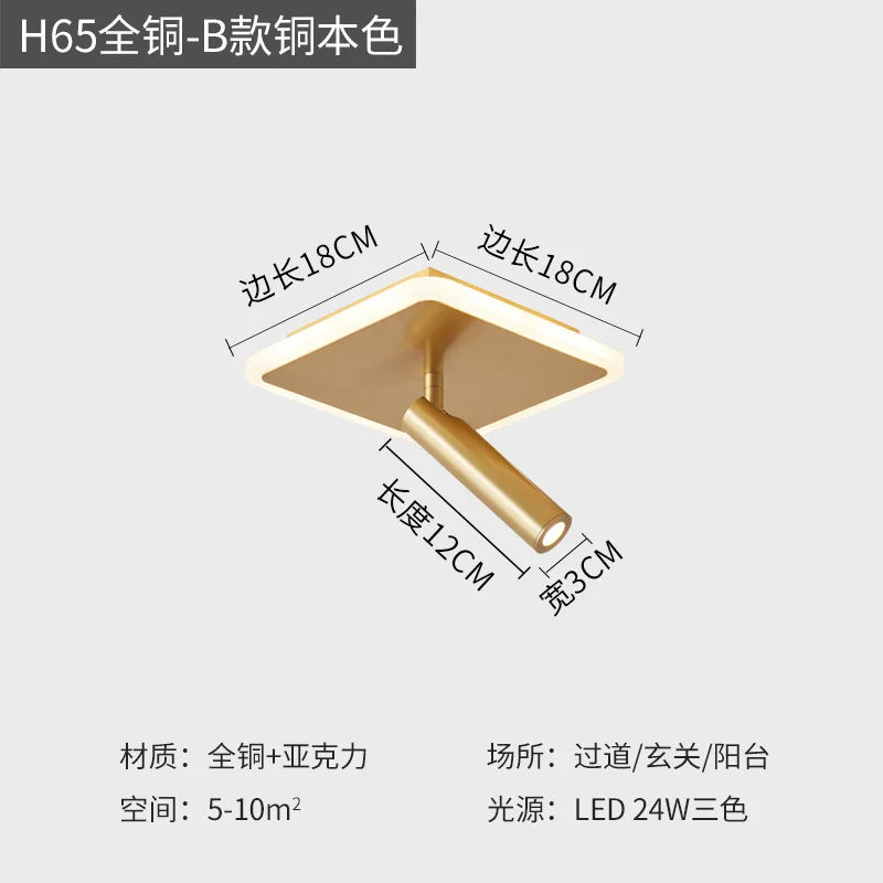 Round LED spotlight for indoor lighting in various spaces