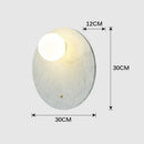Green marble LED wall light for living room, bedside or hallway