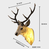 Modern deer antler wall light with decorative LED