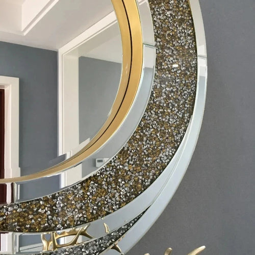 Nordic luxury round decorative mirrors for home decor - vue 7 sur 8