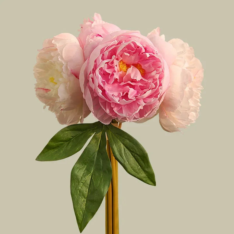 Silk peony bouquet for elegant interior decoration