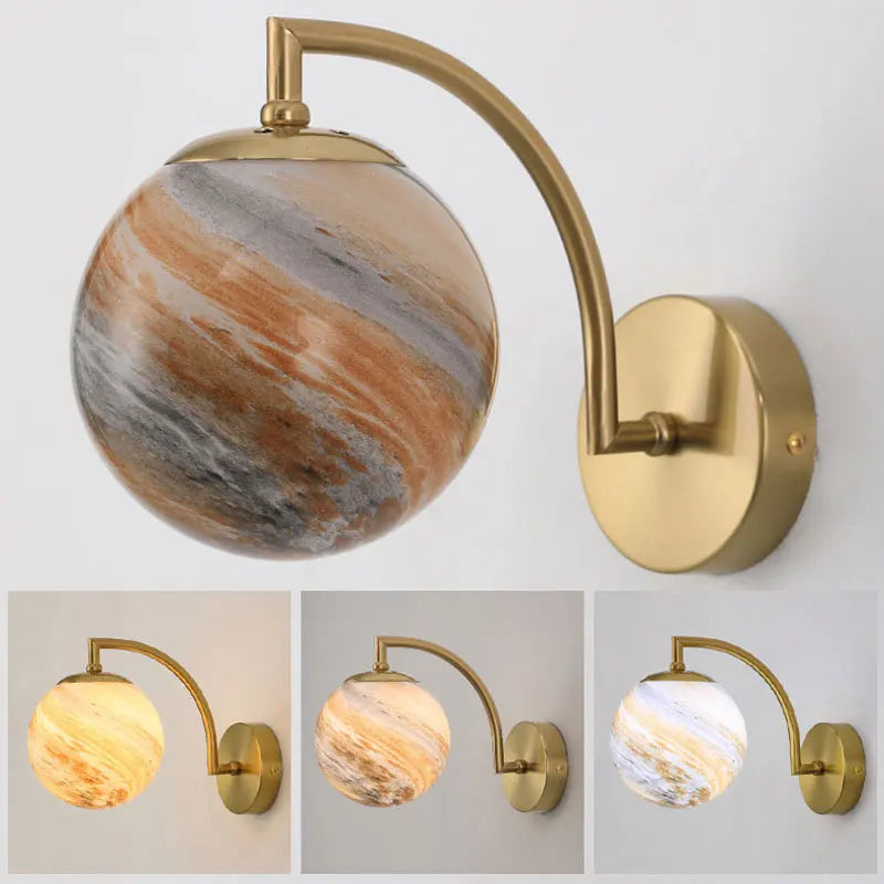 Nordic glass lampshade for sofa background and staircase - vue 4 sur 10