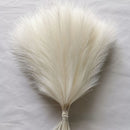 Set of 10 artificial pampas grass bouquets for interior decoration