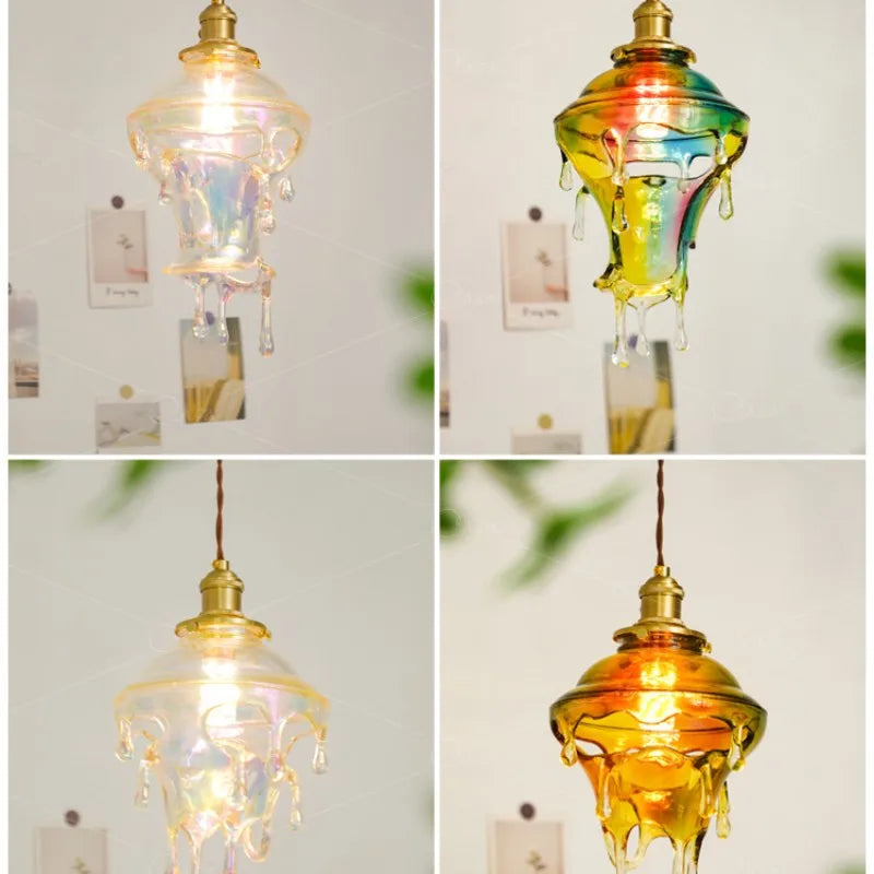 Creative candle droplet lamp retro design for artistic decoration - vue 5 sur 10