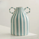 ceramic vase striped smiling face cute atmosphere decorative