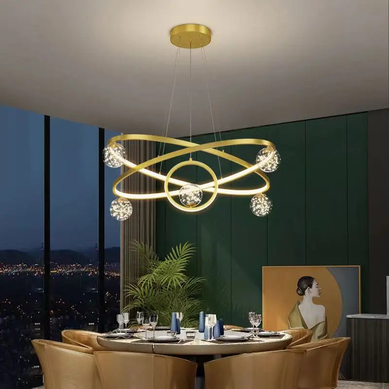 Minimalist nordic star chandelier for modern decor - vue 3 sur 12