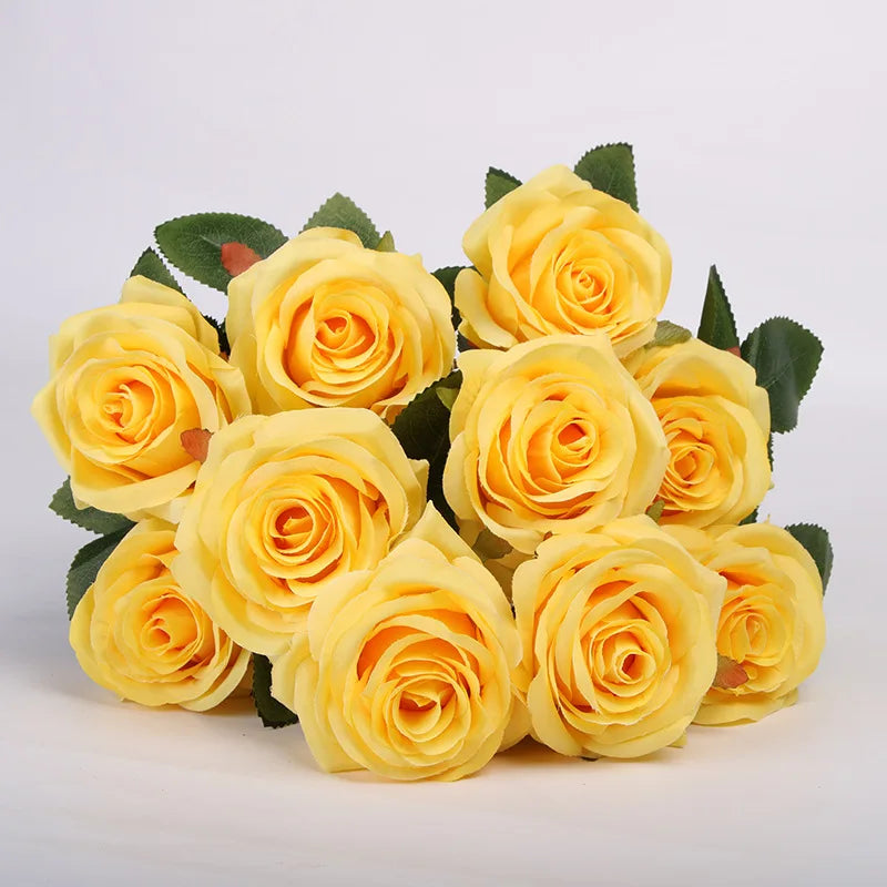 Artificial rose bouquet for weddings and home decor