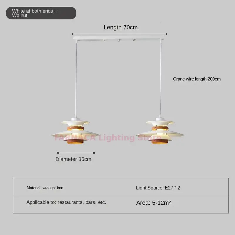 Creative Nordic Japanese style designer chandelier for bar and living room
