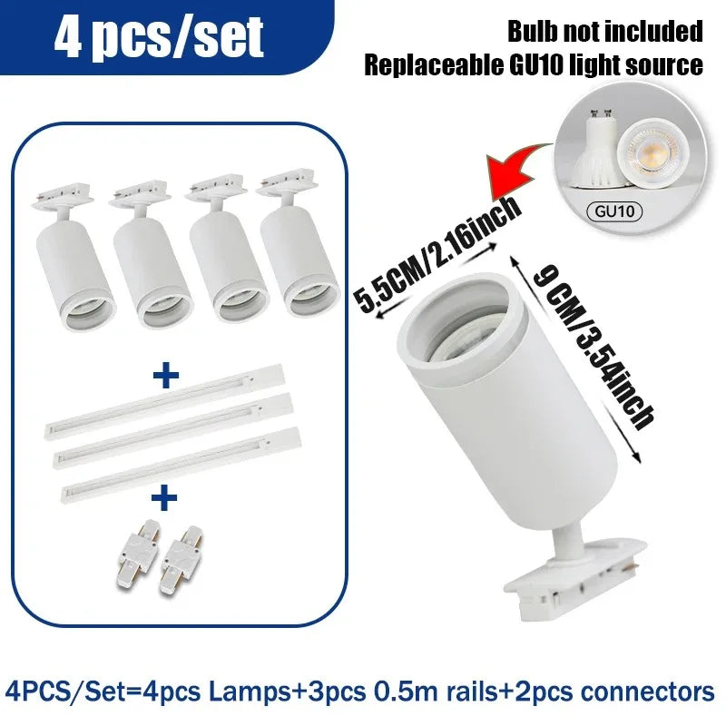 Decorative LED spotlight for indoor shop track lighting - vue 18 sur 19