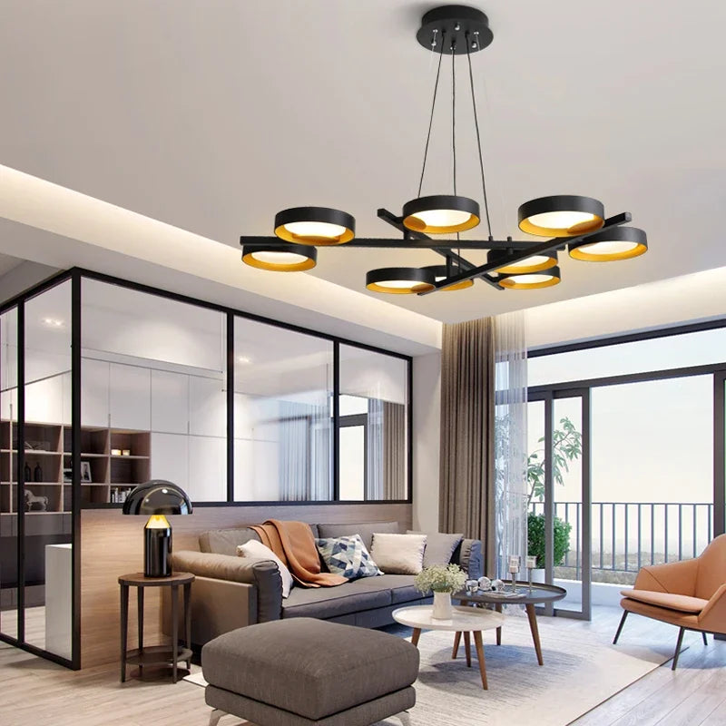 Modern Nordic Italian chandelier for bright interiors - vue 4 sur 20