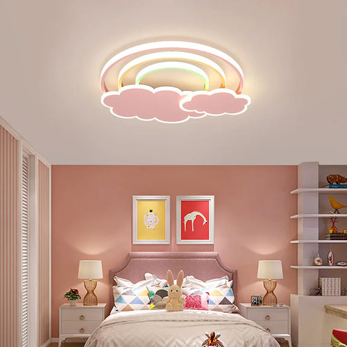 Rainbow cloud ceiling light for children’s room - vue 4 sur 10