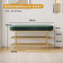 soft flannel leather ottoman shoe stool pouf and cushion