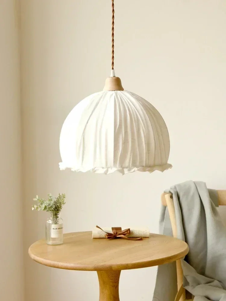 Nordic retro minimalist fabric chandelier for elegant interiors