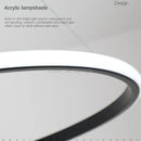 Minimalist circular chandelier for modern indoor lighting