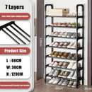 trendy space-saving 5-tier metal shoe rack