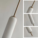 Minimalist nordic double head metal and glass pendant light