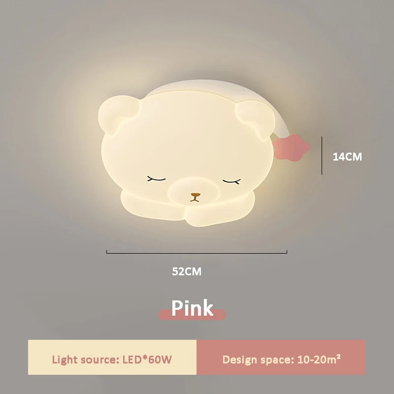 plafonnier ours mignon lampe pour chambre d'enfant moderne et romantique