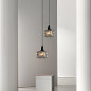 Minimalist Italian pendant light in premium copper and glass
