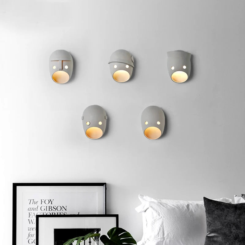 Creative and decorative LED wall light for various spaces
