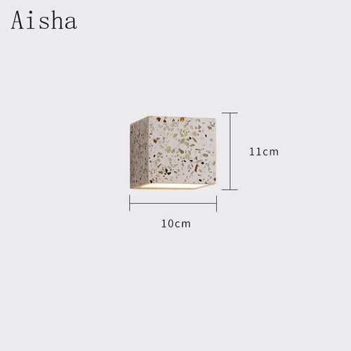 Decorative minimalist industrial style cement LED wall light - vue 6 sur 10