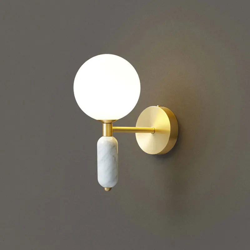Modern nordic glass LED wall light