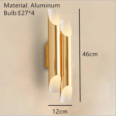 Nordic aluminium wall light with modern LED lighting - vue 11 sur 12