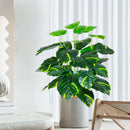 Artificial monstera plant with large leaves for indoor decoration