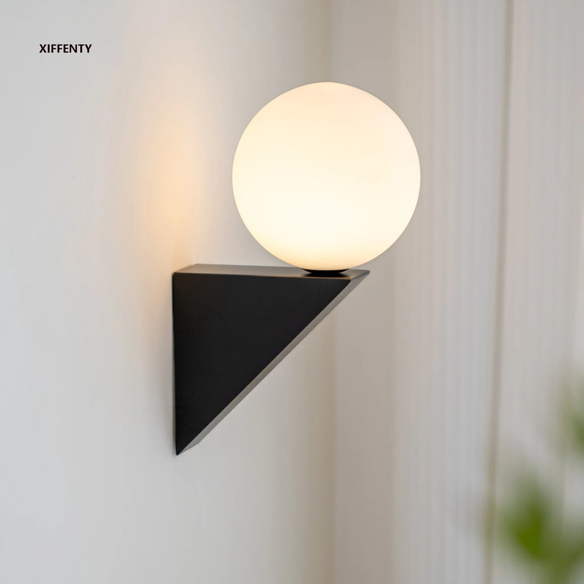 Nordic glass wall light for elegant interiors