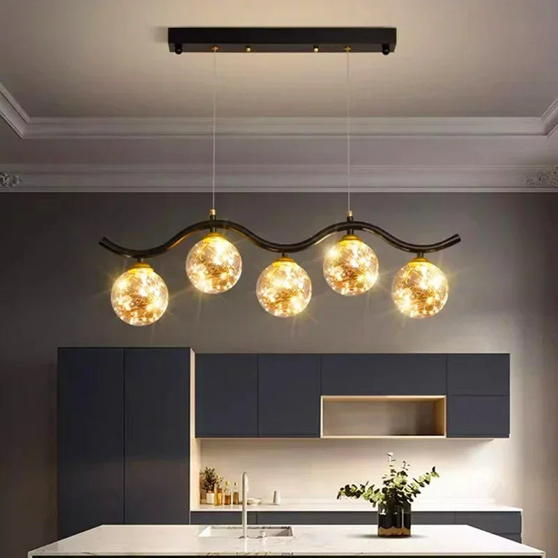 LED pendant light for living room, kitchen and restaurant - vue 4 sur 8