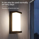 Outdoor LED wall light with automatic motion sensor