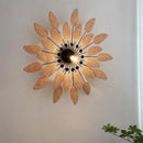 Wabi sabi rattan wall lights for indoor spaces and tea rooms