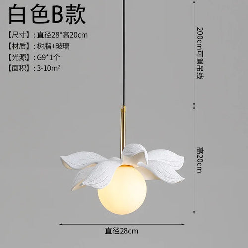 modern resin pendant light for elegant interior decoration - vue 20 sur 22