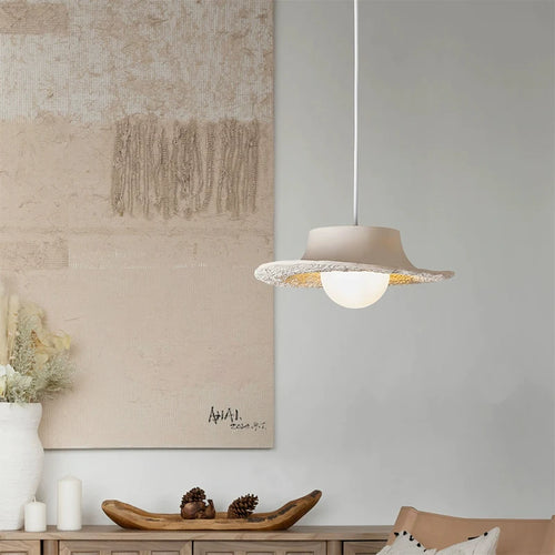Simple nordic wabi sabi style LED pendant light for restaurant - vue 3 sur 13