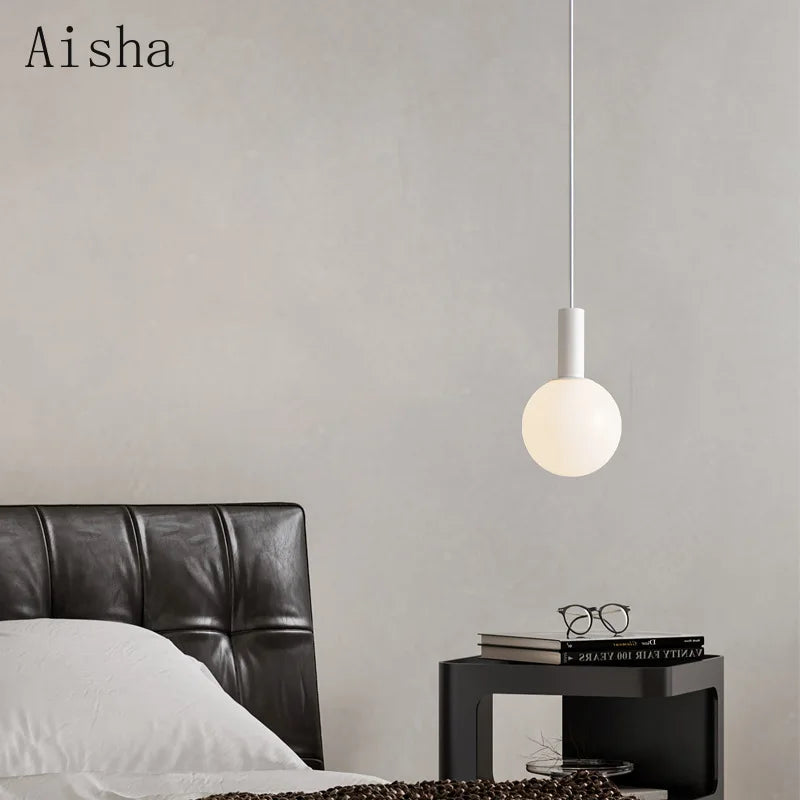 Simple bedside pendant lamp for indoor decoration