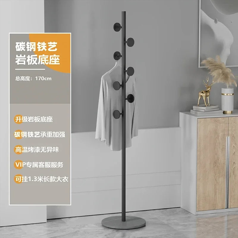 Multifunctional Floor Coat Rack, Hat Hanger, Tree Style, Freestanding Handbag Organizer, Luxury Storage Stand, 7 Hooks - vue 23 sur 28