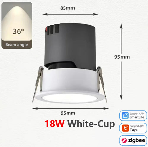 Zigbee aluminium dimmable COB LED spot - vue 15 sur 17