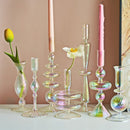 Nordic glass candle holder for weddings and flowers