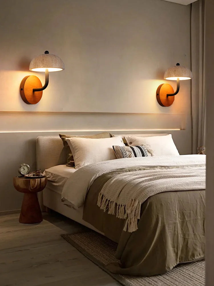 lampe de chevet simple applique murale à led ambiance naturelle - vue 3 sur 7