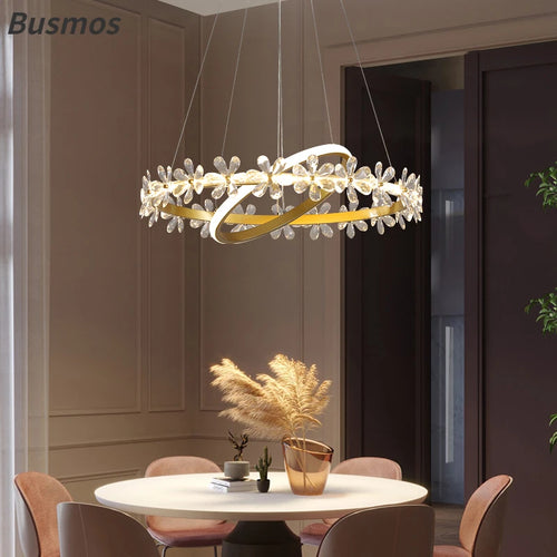 Modern crystal chandelier for stylish indoor lighting