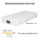 Spring Mattress, Cold Foam Double Mattress, with Spring Core &amp; Quilted Microfiber Cover, Ideal for Stomach Sleepers, Height 25cm