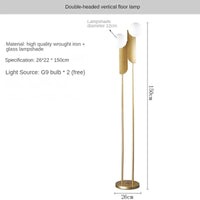 Modern double head glass globe lamp for elegant lighting