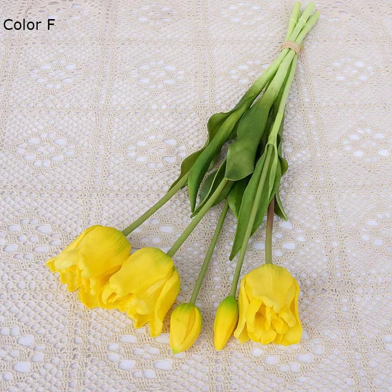Large baroque silicone tulips luxury decoration for events - vue 15 sur 15