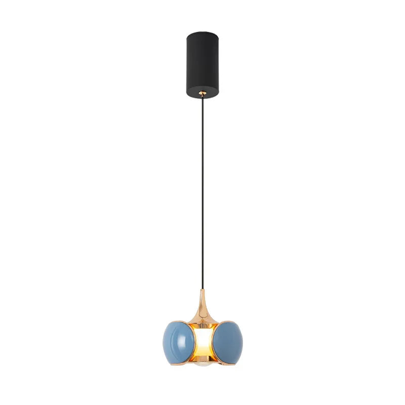 Nordic LED pendant light with liftable beetle lens decorative