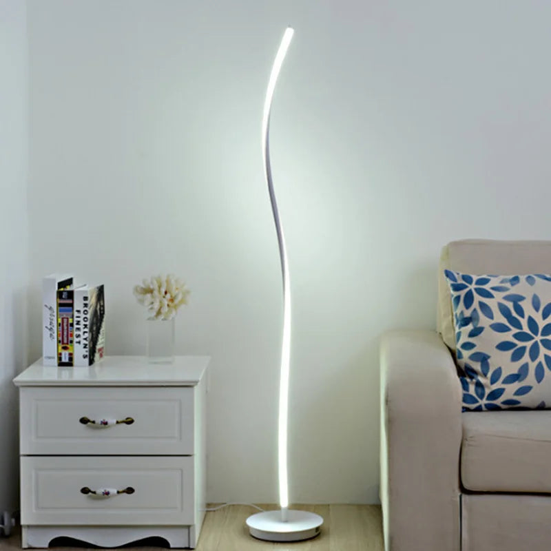 LED floor lamps with silica gel for living room or study - vue 3 sur 8