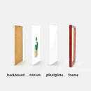 Wooden frame for painting and photo with mount