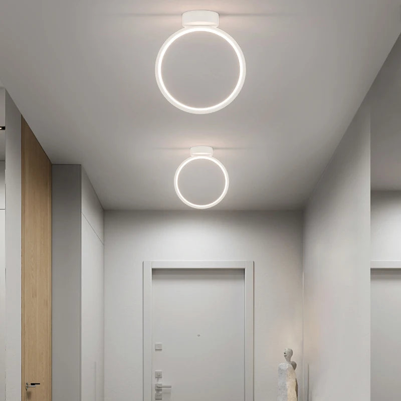 Modern recessed LED star ceiling light for hallway, living room and entrance - vue 5 sur 12