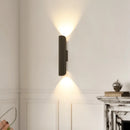 Designer wall light with full spectrum eye protection and warm ambience