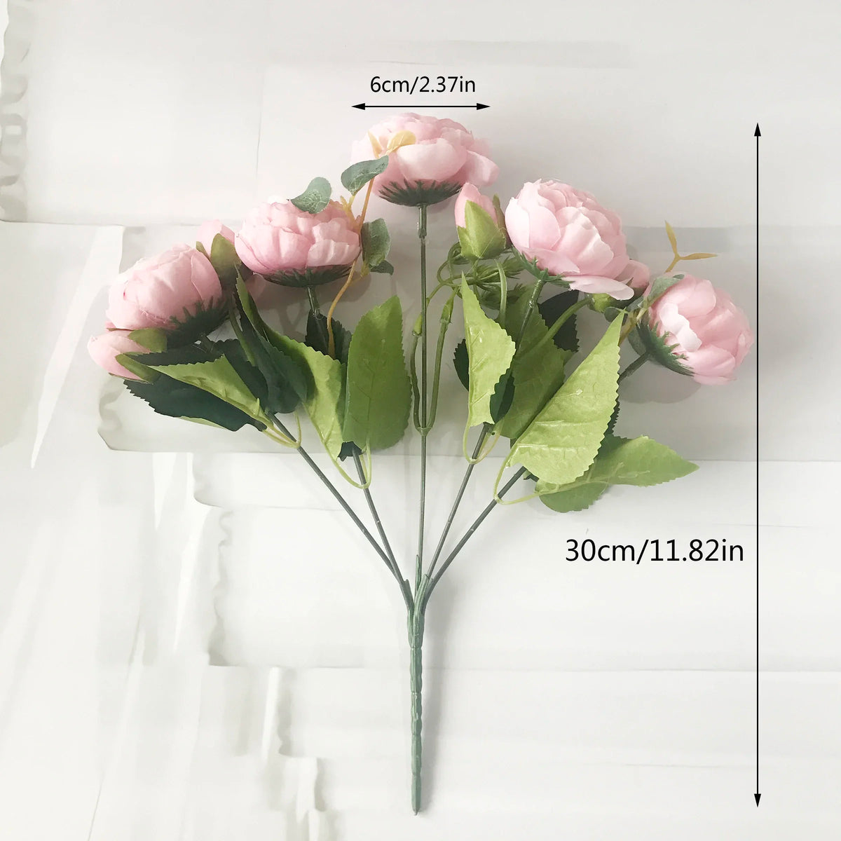 bouquet de pivoines artificielles pour décoration de mariage intérieur - vue 4 sur 17